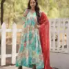 Vardan Ethnic Ka 1104 Russian Silk Wholesale Fancy Gown With Dupatta Catalog